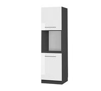 Vicco Meuble pour Four Fame-Line, Blanc Haute Brillance, 60cm