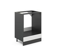 Vicco Meuble pour Four R-Line, Blanc Campagne, 60cm sans PT, pour Une Combinaison Libre au Sein de systèmes de Cuisine modulaires