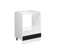 Vicco Meuble pour Four R-Line, Noir Haute Brillance, 60cm | ✓ Niche pour four · Sans plan de travail · Pieds réglables en hauteur · Librement combinable · Intégration facile