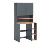 Vicco Meuble pour Lave-Linge Viktor, Anthracite/Chêne de Force doré, 93.6x88.2cm 2 pièces avec étagère