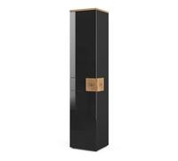 Vicco Meuble Salle de Bain Eden, Anthracite, 40x184.2cm | pour montage mural avec aménagement intérieur modulable