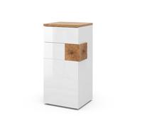 Vicco Meuble Salle de Bain Eden, Blanc Haute Brillance, 40x84cm