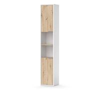 Vicco Meuble Salle de Bain Henri, Blanc, 30x165cm
