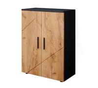 Meuble salle de bain Irma, 60x81cm, Anthracite/Chêne de force doré, Vicco 36706