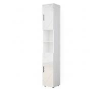 Vicco Meuble Salle de Bain Irma, Blanc Haute Brillance, 30x192cm