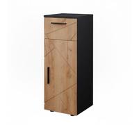 Vicco Meuble Salle de Bain Irma, Chêne doré/Anthracite, 30x81cm