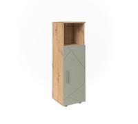 Vicco Meuble Salle de Bain Irma, Vert Sauge, 30x95cm | Idéal pour les petits espaces et les niches étroites