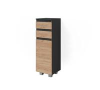 Meuble salle de bain J-Shape, 30x95cm, Chêne de force doré, Vicco 38144