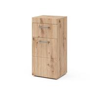 Vicco Meuble Salle de Bain Luna, Chêne Wotan, 37x79cm