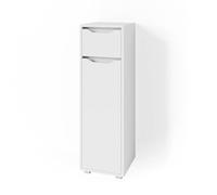 Vicco Meuble Salle de Bain Ruben, Blanc, 30x97.5cm | pour le rangement dans la salle de bain, compatible avec la collection Ruben