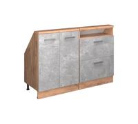 Vicco Meuble sous Pente R-Line, Béton, 120cm