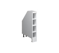 Vicco Meuble sous Pente R-Line, Blanc, 15cm 4 Compartiments, 60 cm de Profondeur, pour Une Combinaison Libre au Sein de systèmes de Cuisine modulaires