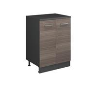 Vicco Meuble sous Pente R-Line, Gris Noble, 60cm sans Pente avec 2 Portes