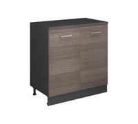 Vicco Meuble sous Pente R-Line, Gris Noble, 80cm sans Pente avec 2 Portes