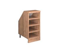Vicco Meuble sous Pente Rion, Chêne de Force doré/Chêne de Force doré, L40 x P60 cm avec 4 Compartiments, Gain de Place pour Les pièces mansardées