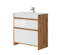 Vicco Meuble sous Vasque Detmold Chêne doré