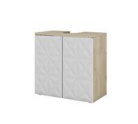 Vicco Meuble sous Vasque Simple Edge, Blanc, 60x57cm