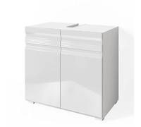 Meuble sous vasque simple Fredd, 60x56cm, Blanc Haute brillance, Vicco 30378