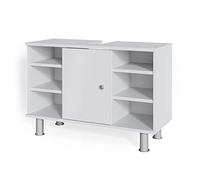 Vicco Meuble sous Vasque Simple Fynn, Blanc, 80x54cm