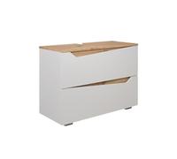 Vicco Meuble sous Vasque Simple Marelle, Blanc/Artisan, 80x57.5cm