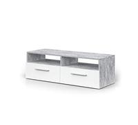 Vicco Meuble TV Diego, Béton, 95x38cm | convient comme support TV avec étagères ouvertes