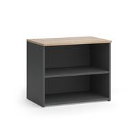 Vicco Meuble TV Wido, Anthracite/Sonoma, 60x50cm | avec 2 compartiments, adapté comme support TV avec passage de câbles