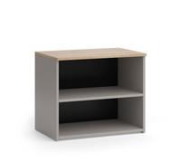 Vicco Meuble TV Wido, Grège, 60x50cm | avec 2 compartiments, adapté comme support TV avec passage de câbles