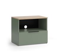 Vicco Meuble TV Wido, Vert, 60x50cm | avec tiroir, convient aux téléviseurs jusqu'à 43 pouces, passe-câbles intégré