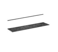 Vicco Plan de Travail Cuisine R-Line, Anthracite, 240cm | adapté au montage sur des meubles bas et des plans de travail