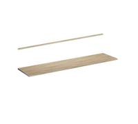 Vicco Plan de travail cuisine "R-Line", Chêne doré/Chêne doré 240 cm | adapté au montage sur des meubles bas et des plans de travail
