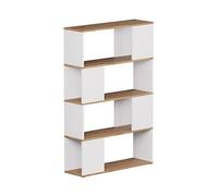 Vicco Séparateur de pièce Eneos, Chêne Blanc/Force de l'or, 80x124.5cm | utilisable comme étagère autoportante pour une division flexible de l’espace