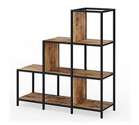 Vicco Séparateur de pièce Fyrk, Bois Antique, 90x92cm | utilisable comme séparateur de pièce ou comme bibliothèque ouverte