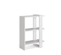 Vicco Séparateur d'espace Basil, Blanc, 51.8x70cm | utilisable comme séparateur de pièce ou comme bibliothèque ouverte