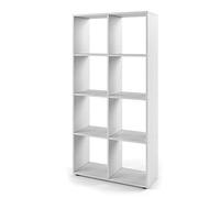 Vicco Séparateur d'espace Scutum, Blanc, 143x72cm | pour une utilisation comme séparateur de pièce ou étagère ouverte