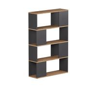 Vicco Séparation de pièce Eneos, Anthracite/chêne doré, 80x124.5cm | utilisable comme étagère autoportante pour une division flexible de l’espace