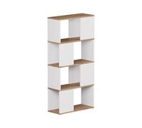 Vicco Séparation de pièce Eneos, Chêne Blanc/Force de l'or, 60x124.5cm | utilisable comme étagère autoportante pour une division flexible de l’espace
