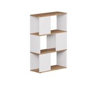 Vicco Séparation de pièce Eneos, Chêne Blanc/Force de l'or, 60x94cm | utilisable comme étagère autoportante pour une division flexible de l’espace