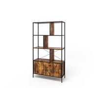 Vicco Séparation de pièce Fyrk, Chêne Rustique, 80x146.5cm | avec 2 portes, pour une répartition flexible de l’espace et utilisable comme étagère ouverte