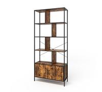 Vicco Séparation de pièce Fyrk, Chêne Rustique, 80x180cm | avec 2 portes, pour une répartition flexible de l’espace et utilisable comme étagère ouverte