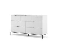 Vicco Sideboard Eliza, Blanc, 42x81cm | avec 7 tiroirs, pour le rangement des vêtements et des articles ménagers
