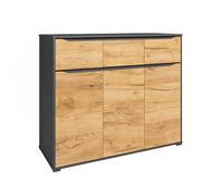 Vicco Sideboard "Ruben", Chêne doré 120 x 101.6 cm | avec tiroirs, pour le rangement de vêtements et d’objets du quotidien