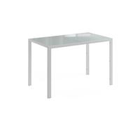 Vicco Table à Manger Grand, Blanc/Blanc, 120x70cm
