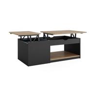 Vicco Table Basse Avela, Noir, 55x110cm
