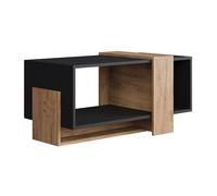 Vicco Table Basse Aven, Anthracite/chêne doré, 91.8x49cm