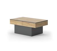 Vicco Table Basse Boto, Anthracite/chêne doré, 95x58cm