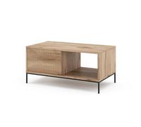 Vicco Table Basse Eliza, Chêne Viking, 90x50cm avec Un tiroir, combinable avec d'autres Meubles de la série Eliza