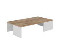 Vicco Table Basse Hardi, Chêne Blanc/Force de l'or, 90x21.4cm, pour Une Utilisation comme Surface de Rangement dans l’Espace de Vie