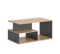 Vicco Table Basse Hasso, Chêne doré/Anthracite, 90x49.4cm