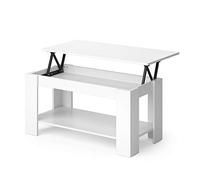 Vicco Table Basse Lorenz, Blanc, 100x50cm