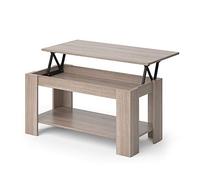 Vicco Table Basse Lorenz, Sonoma, 100x50cm | avec fonction d'élévation, avec mécanisme de levage et plateau de table réglable en hauteur